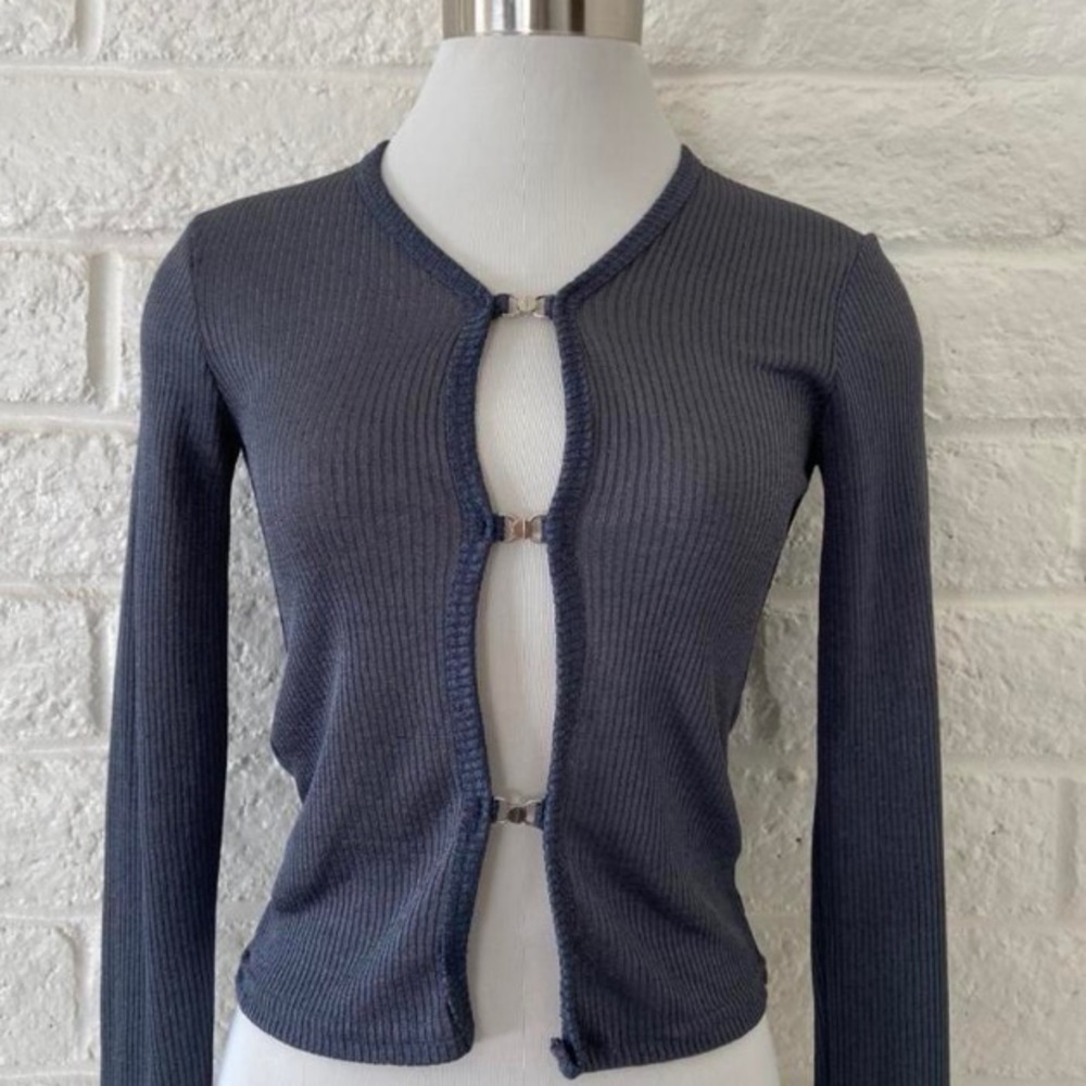 Vintage clasp-front cardigan